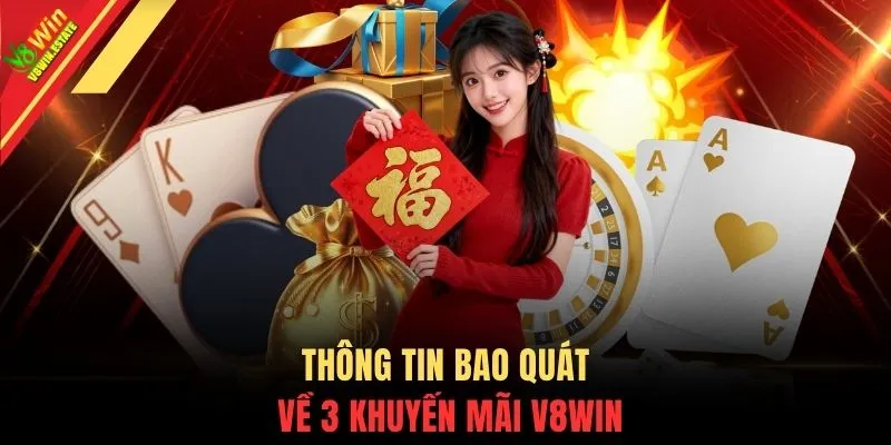 Thông tin bao quát về 3 khuyến mãi V8WIN
